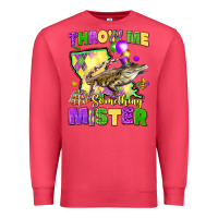 Cardinal throw me something mister louisiana mardi gras Premium Sweatshirt - LillyAllenDesigns