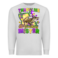 Dove Grey throw me something mister louisiana mardi gras Premium Sweatshirt - LillyAllenDesigns