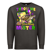 Smoke throw me something mister louisiana mardi gras Premium Sweatshirt - LillyAllenDesigns