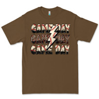 Cacao game day game day baseball lightning bolt Premium Tee - Zillion Design Studio