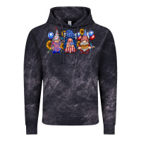 Cloud Black america gnomes Vintage Hoodie - RacoonDesign