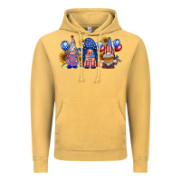Vintage Mustard america gnomes Vintage Hoodie - RacoonDesign