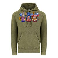 Vintage Olive america gnomes Vintage Hoodie - RacoonDesign
