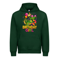 Forest Green 2rd birthday girl t rex pink Urban Hoodie - CowGirlArtShop