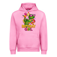 Fuchsia Pink 2rd birthday girl t rex pink Urban Hoodie - CowGirlArtShop