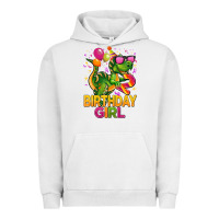 Pigment Lunar Rock 2rd birthday girl t rex pink Urban Hoodie - CowGirlArtShop