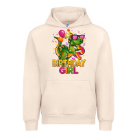 Sandshell 2rd birthday girl t rex pink Urban Hoodie - CowGirlArtShop