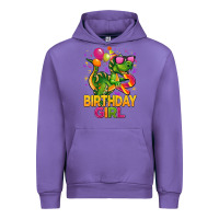 Tulip 2rd birthday girl t rex pink Urban Hoodie - CowGirlArtShop