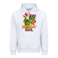 White 2rd birthday girl t rex pink Urban Hoodie - CowGirlArtShop