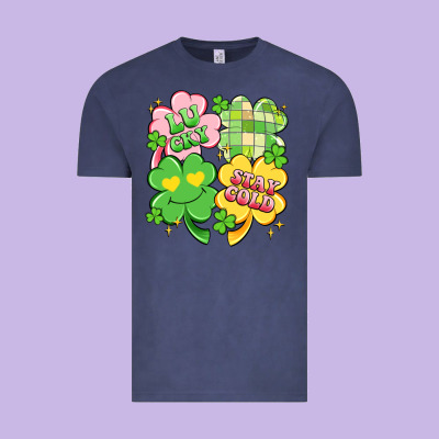 Lucky Stay Gold Vintage Tee Designed By Artiststas