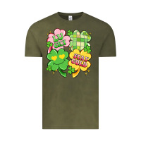 Vintage Olive lucky stay gold Vintage Tee - Artiststas