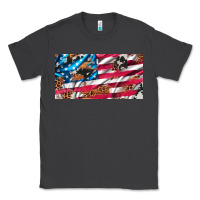 Smoke usa flag and leopard with wood license plate Classic Tee - Artiststas