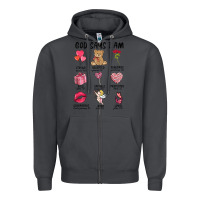 Smoke god says i am valentine's day Zipper Hoodie - MaliasSmallBusiness