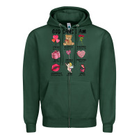 Sports Green god says i am valentine's day Zipper Hoodie - MaliasSmallBusiness
