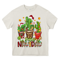 Cream christmas cactus feliz navidad Heavy Core Tee - Zillion Design Studio
