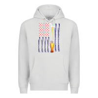 Dove Grey American Flag Beer Premium Hoodie - Bettercallsaul