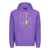 Purple American Flag Beer Premium Hoodie - Bettercallsaul