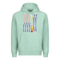Seafoam American Flag Beer Premium Hoodie - Bettercallsaul