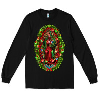 Black our lady of guadalupe christmas Long Sleeve Tee - Jasminsmagicworld