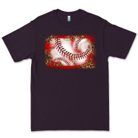 Plum baseball background Premium Tee - texasbilliewilder