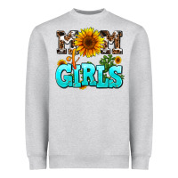 Heather Grey mom of girls Heavyweight Sweatshirt - AdoDesignShop