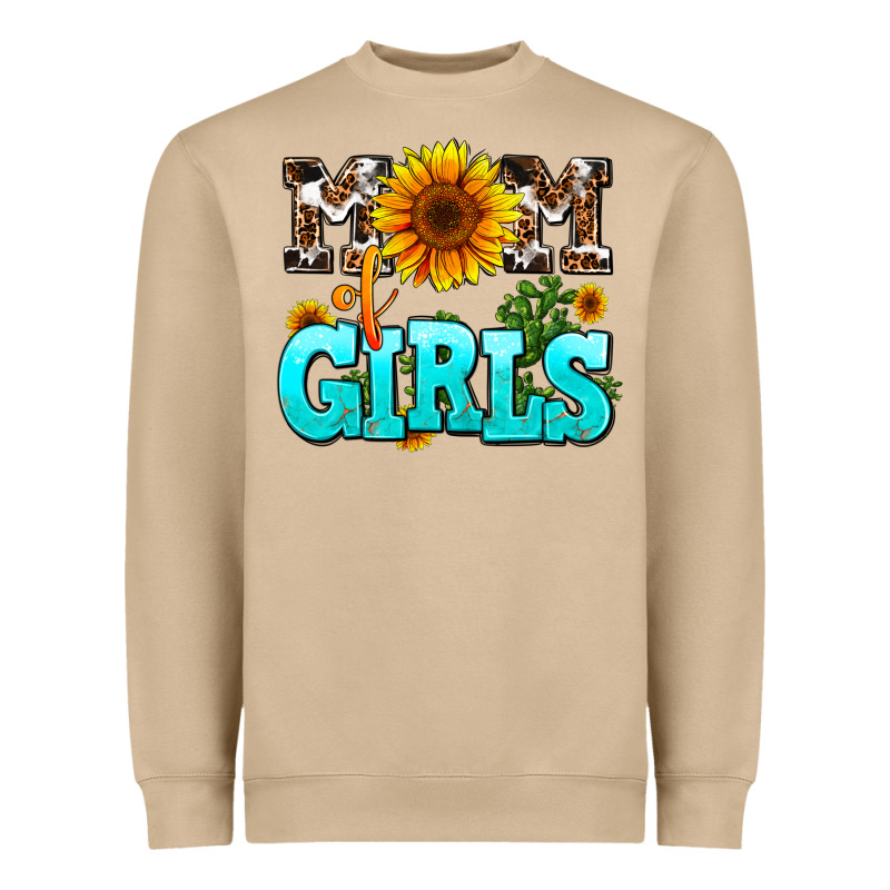 Mom Of Girls Heavyweight Sweatshirt by AdoDesignShop | Teevron
