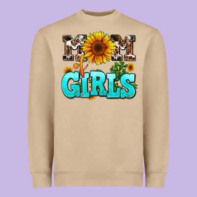 Mom Of Girls Heavyweight Sweatshirt Designed By Adodesignshop