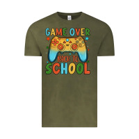 Vintage Olive game over back to school Vintage Tee - JahusDesignShop