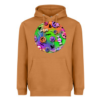 Meerkat halloween round earrings 4 Heavyweight Hoodie - BundleAndBundleShop
