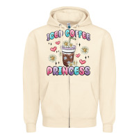 Sandshell iced coffee princess Zipper Hoodie - MaliasSmallBusiness