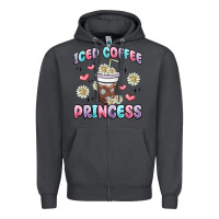 Smoke iced coffee princess Zipper Hoodie - MaliasSmallBusiness