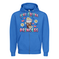 True Royal iced coffee princess Zipper Hoodie - MaliasSmallBusiness