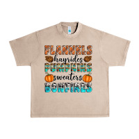 French Oak Flannels Hayrides Pumpkins Sweaters Bonfires Urban Heavy Tee - Artiststas