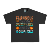 Pigment Black Flannels Hayrides Pumpkins Sweaters Bonfires Urban Heavy Tee - Artiststas
