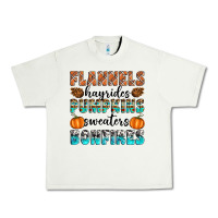 Pistachio Flannels Hayrides Pumpkins Sweaters Bonfires Urban Heavy Tee - Artiststas