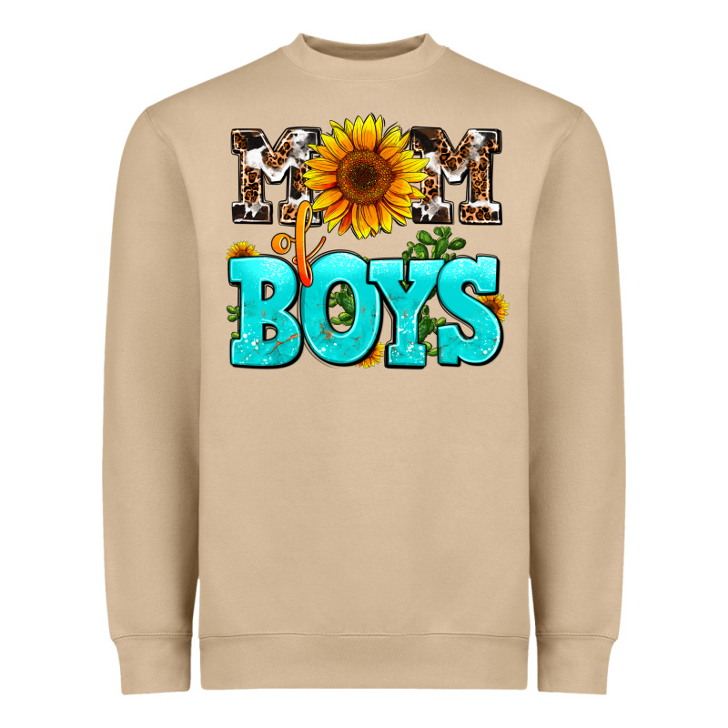 Mom Of Boys Heavyweight Sweatshirt by AdoDesignShop | Teevron