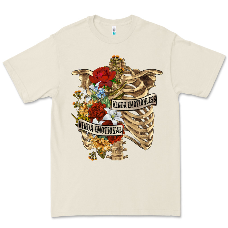 Kinda Emotionless Kinda Emotional Skeleton Premium Tee by RanaPortraitStore | Teevron