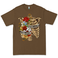Cacao Kinda Emotionless Kinda Emotional Skeleton Premium Tee - RanaPortraitStore