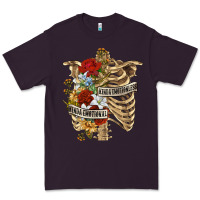 Plum Kinda Emotionless Kinda Emotional Skeleton Premium Tee - RanaPortraitStore