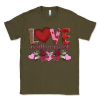 Army Green love is all you need Classic Tee - AdoDesignShop