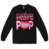 Black you make my heart pop Long Sleeve Tee - NancyCooperArtShop