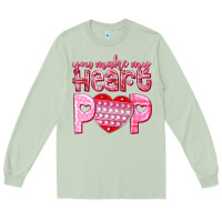 Matcha you make my heart pop Long Sleeve Tee - NancyCooperArtShop