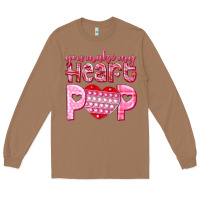 Toasted Coconut you make my heart pop Long Sleeve Tee - NancyCooperArtShop