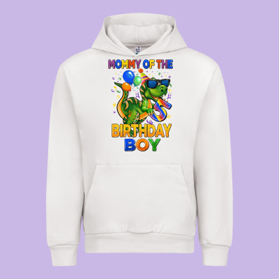Mommy Of The 5 Th Birthday Boy T Rex Urban Hoodie Designed By Cowgirlartshop