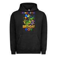 Pigment Black mommy of the 5 th birthday boy t rex Urban Hoodie - CowGirlArtShop