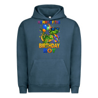 Pigment Midnight Navy mommy of the 5 th birthday boy t rex Urban Hoodie - CowGirlArtShop