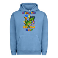 Pigment Pebble Blue mommy of the 5 th birthday boy t rex Urban Hoodie - CowGirlArtShop