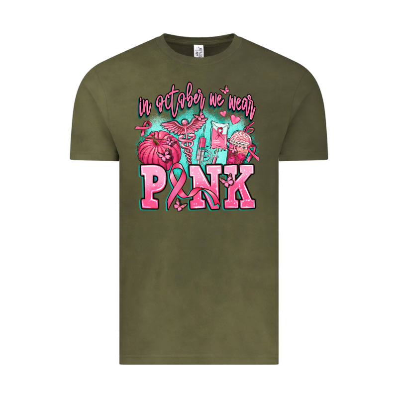In October We Wear Pink Vintage Tee by AdoDesignShop | Teevron