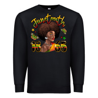Black juneteenth 1865 black woman Premium Sweatshirt - LillyAllenDesigns