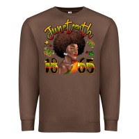 Chestnut juneteenth 1865 black woman Premium Sweatshirt - LillyAllenDesigns